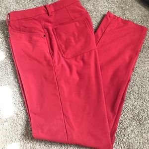 MENS Lululemon ABC Pant in Red